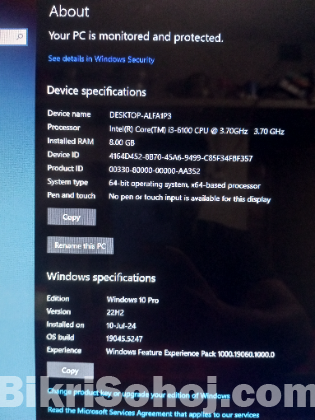 Desktop Computer 8GB RAM Intel Core i3